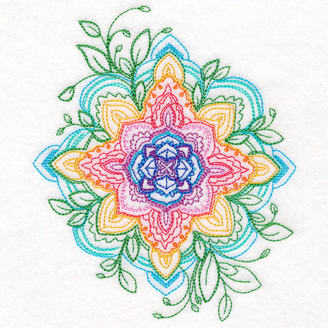 Wild Nature Rainbow Mandala