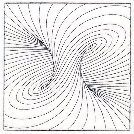Optical Illusion Quilting Square 1