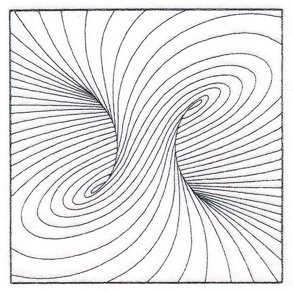 Optical Illusion Quilting Square 1