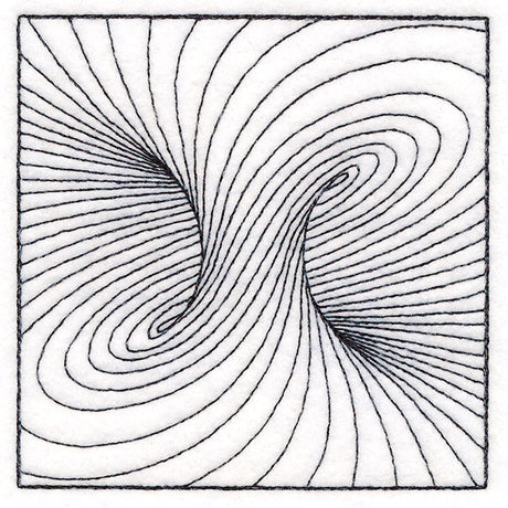 Optical Illusion Quilting Square 1