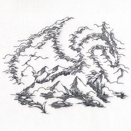 Hidden Dragon Mountain Scene