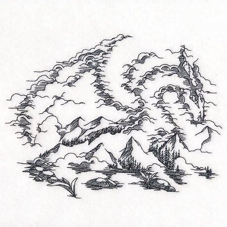 Hidden Dragon Mountain Scene