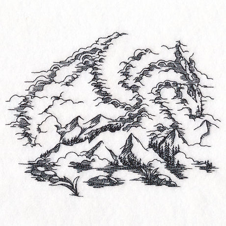 Hidden Dragon Mountain Scene