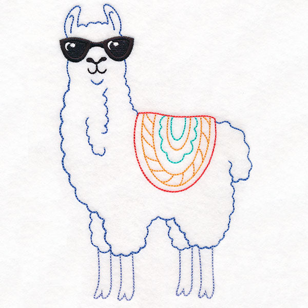 Cool Llama in Sunglasses