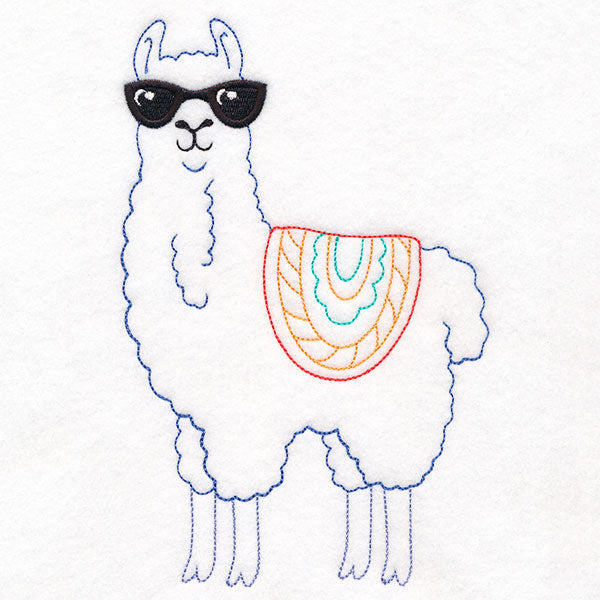 Cool Llama in Sunglasses