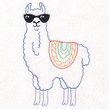 Cool Llama in Sunglasses
