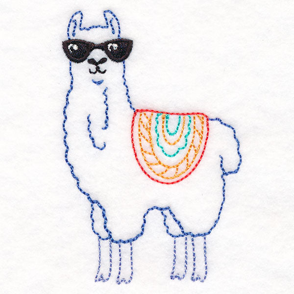 Cool Llama in Sunglasses