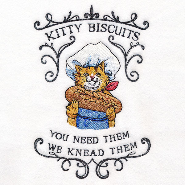 Kitty Biscuits: You Need Them We Knead Them Market Sign