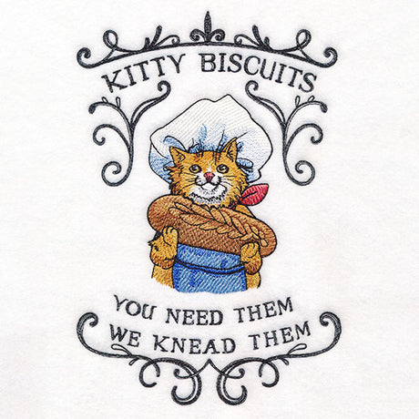 Kitty Biscuits: You Need Them We Knead Them Market Sign