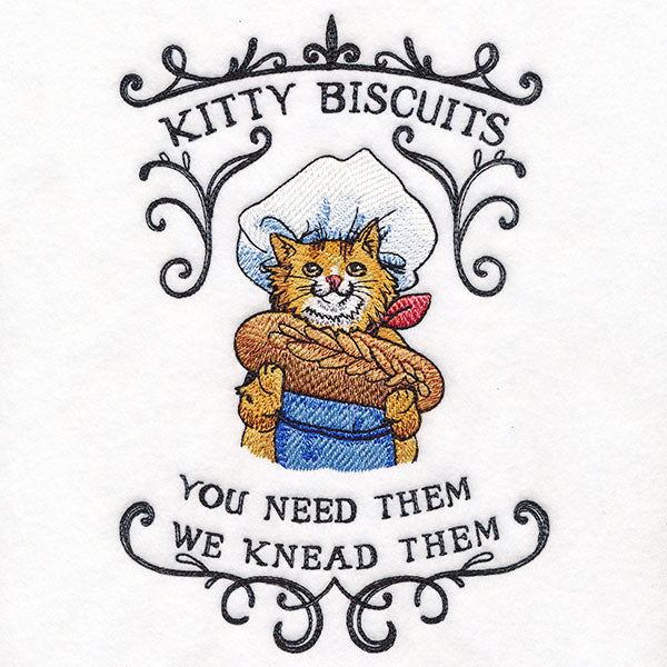 Kitty Biscuits: You Need Them We Knead Them Market Sign