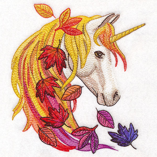 Autumn Leaves Unicorn
