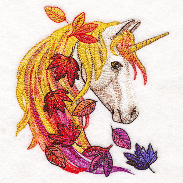 Autumn Leaves Unicorn