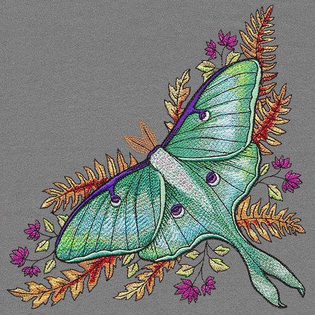 Autumn Garden Luna Moth Corner