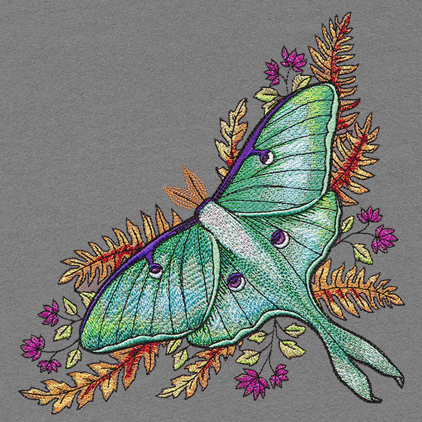 Autumn Garden Luna Moth Corner