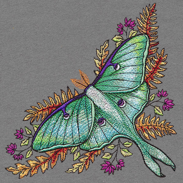 Autumn Garden Luna Moth Corner