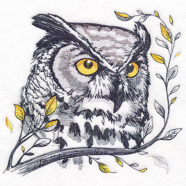 Wise Autumn Owl