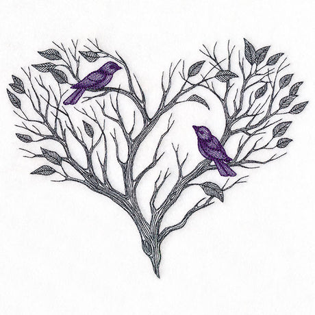 Branching Heart & Birds