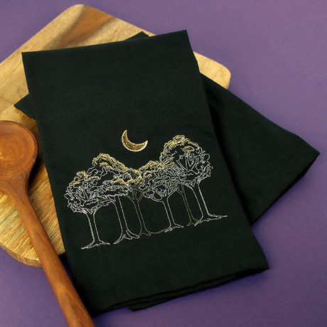 Moonlit Forest Scene