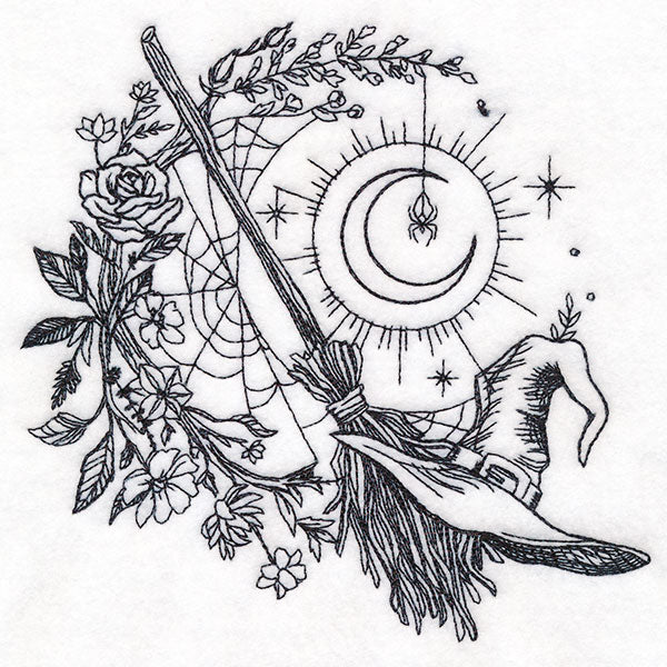 Midnight Witches Wreath