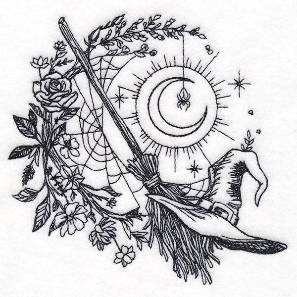 Midnight Witches Wreath