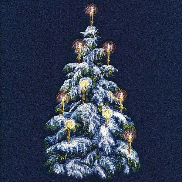 Glowing Candlelit Tree