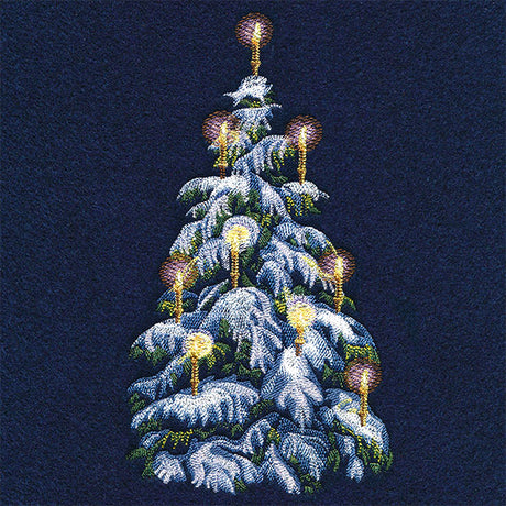 Glowing Candlelit Tree