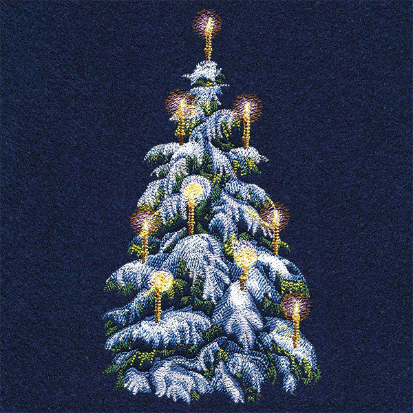 Glowing Candlelit Tree