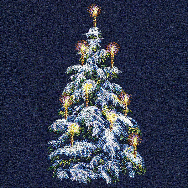 Glowing Candlelit Tree