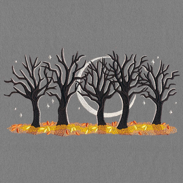 Crescent Moon Forest Border