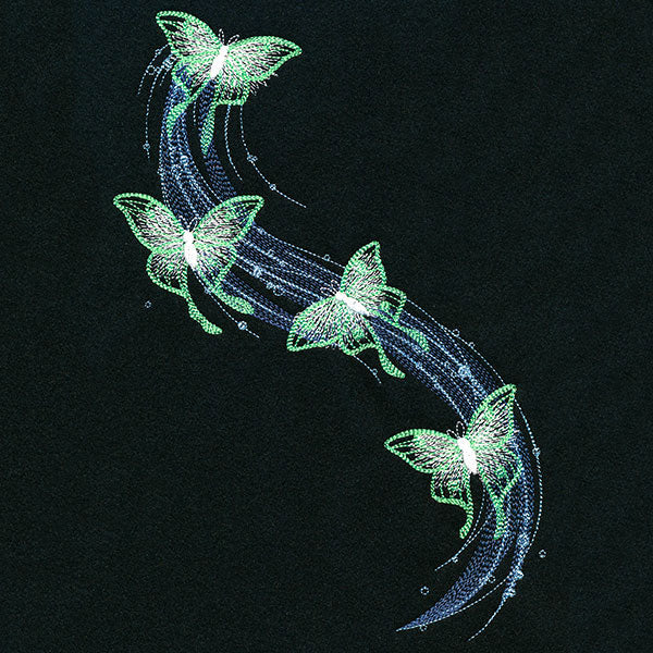 Glowing Luna Moth Cascade