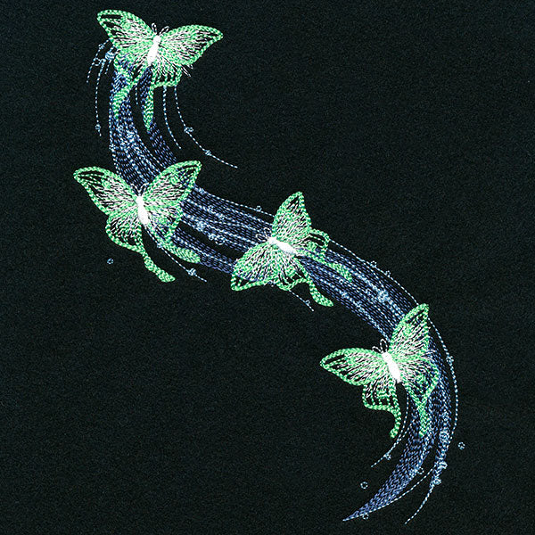 Glowing Luna Moth Cascade