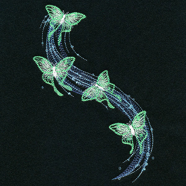 Glowing Luna Moth Cascade