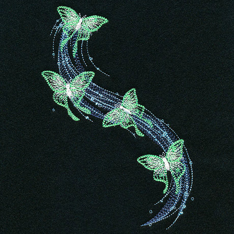 Glowing Luna Moth Cascade