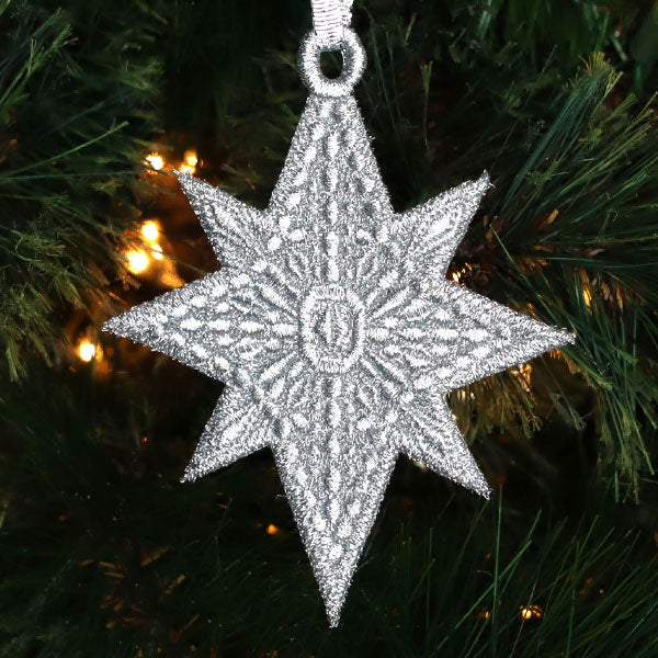 Christmas Star Ornament (Lace)