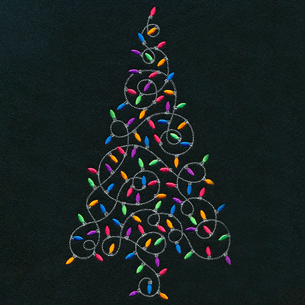 Christmas Lights All Around Tree