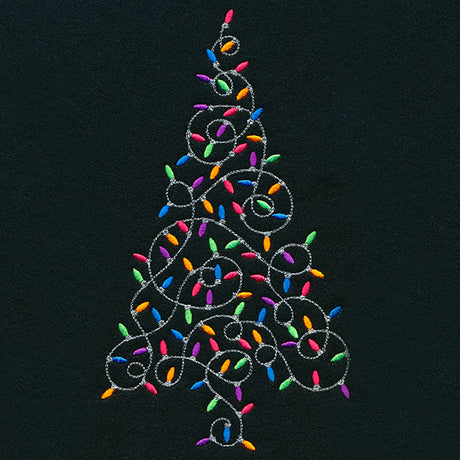 Christmas Lights All Around Tree