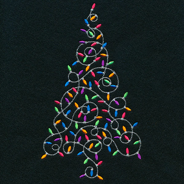 Christmas Lights All Around Tree