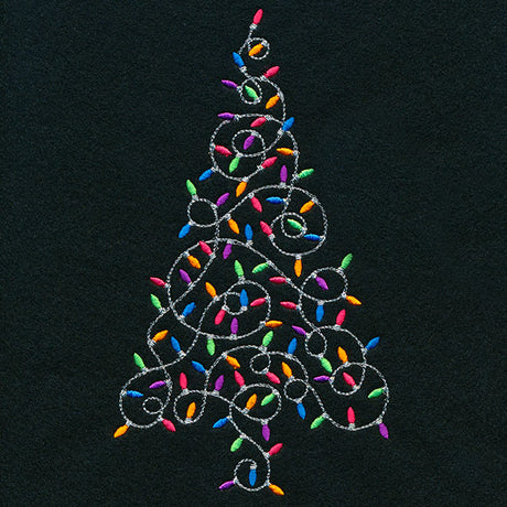 Christmas Lights All Around Tree