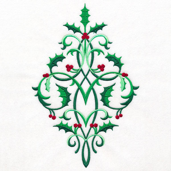 Baroque Christmas Holly Bouquet
