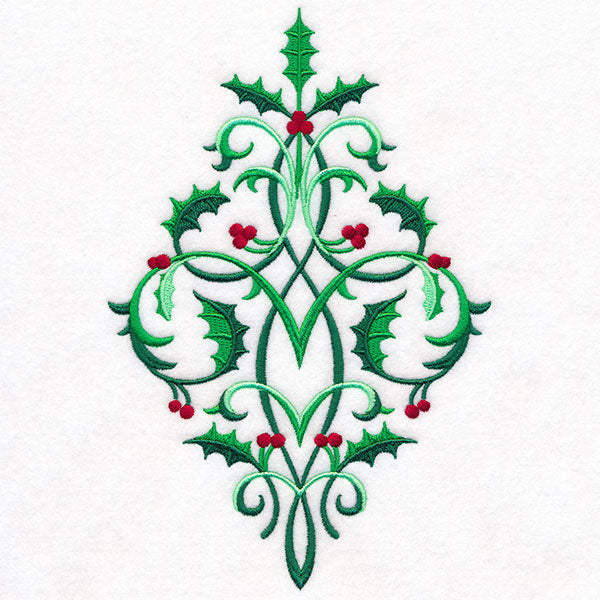 Baroque Christmas Holly Bouquet