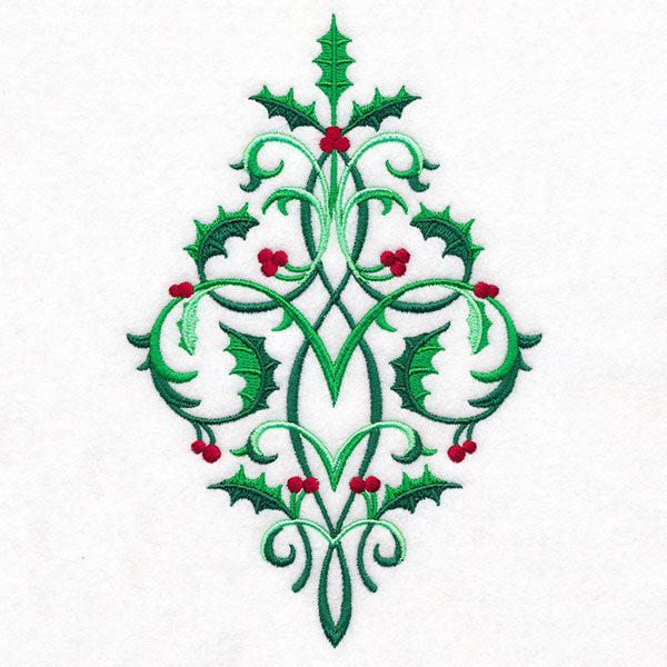 Baroque Christmas Holly Bouquet