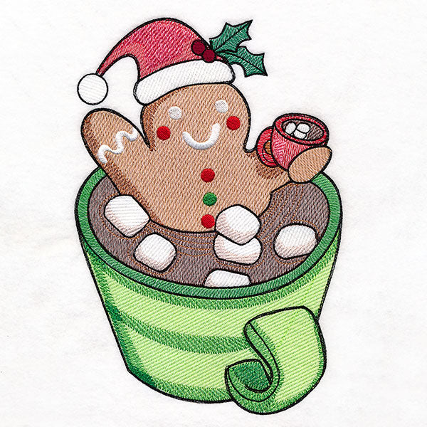 Hangin' Out Hot Cocoa Gingerbread Man
