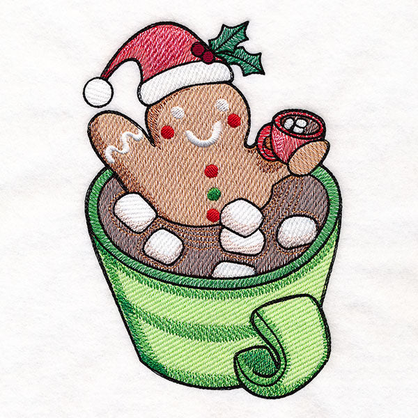 Hangin' Out Hot Cocoa Gingerbread Man