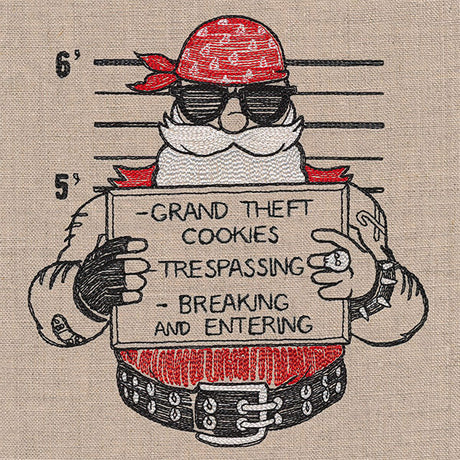 Christmas Mug Shot Santa