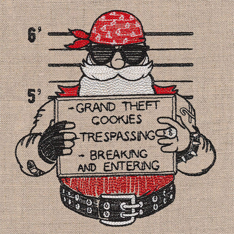 Christmas Mug Shot Santa