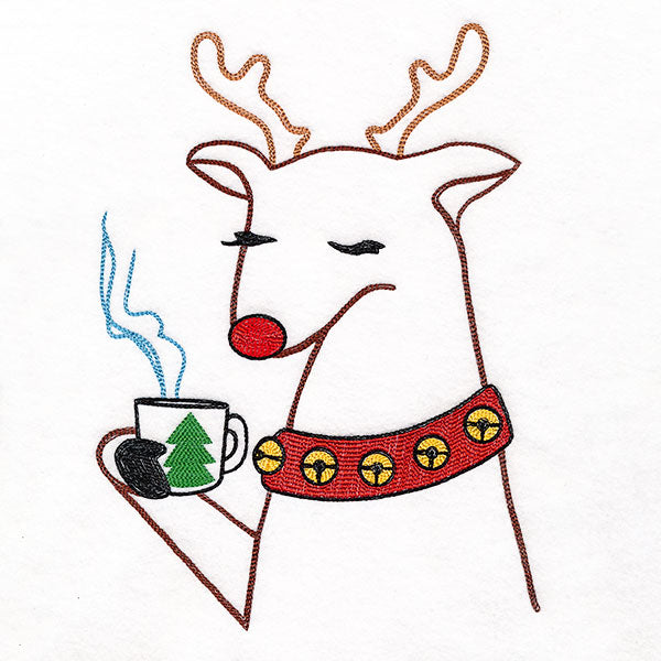 Not Before Coffee Christmas Reindeer