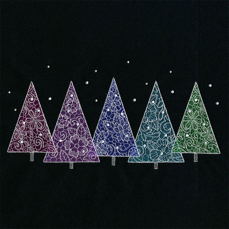 Festive Blooms Christmas Tree Border