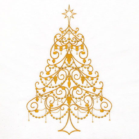 Draped in Splendor Christmas Tree