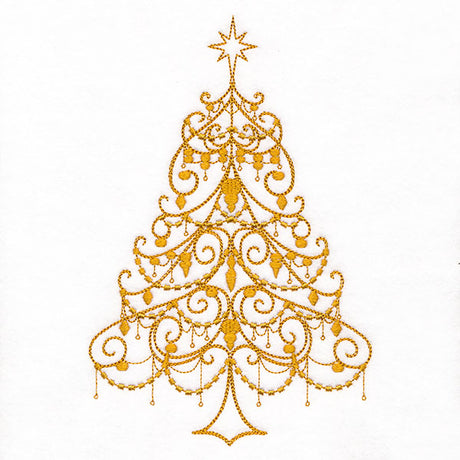 Draped in Splendor Christmas Tree