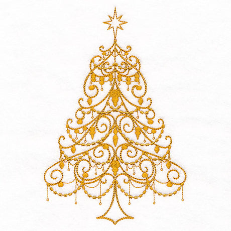 Draped in Splendor Christmas Tree